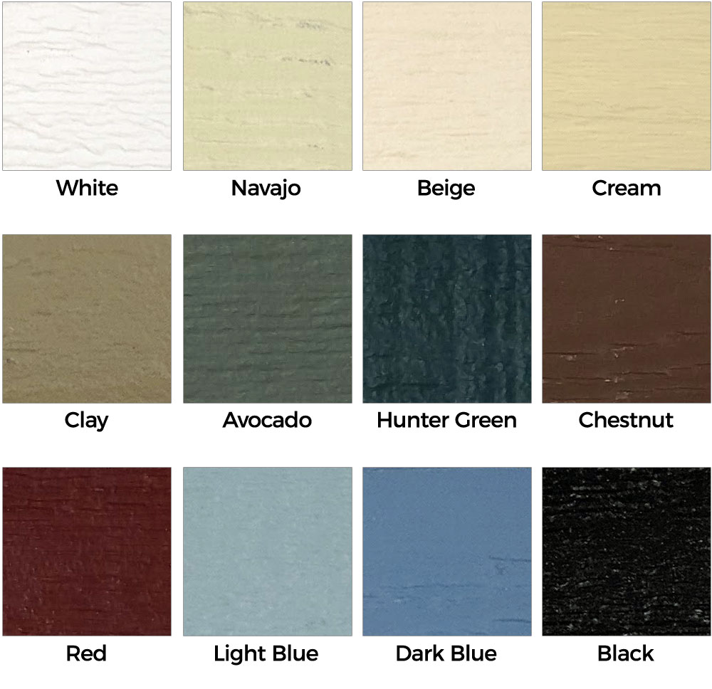 Dog Kennel Color Chart